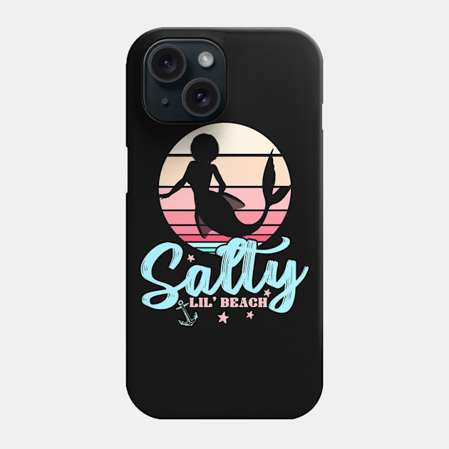 Salty Lil Beach Mermaid Phone Case by Cooldruck