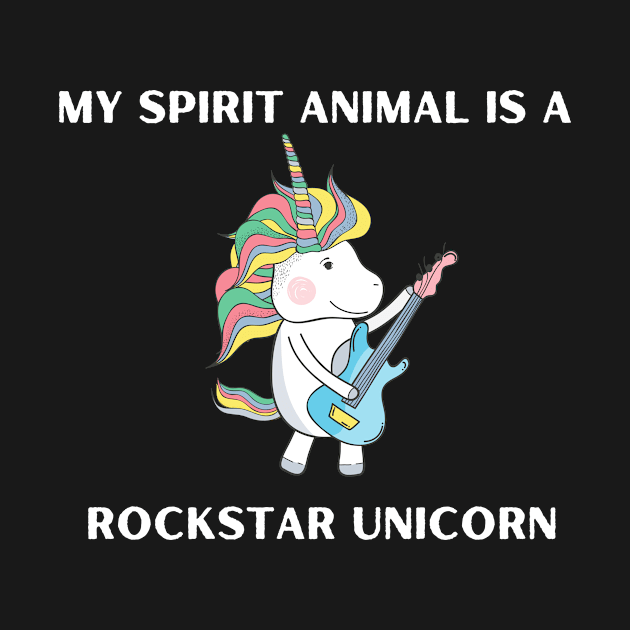 Rockstar Unicorn Spirit Animal by TeeNZ