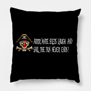 Pirate clown, fun Pillow