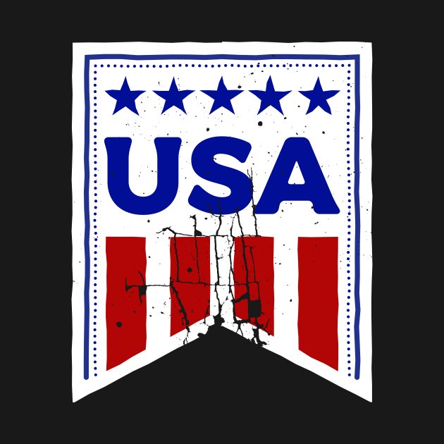 Vintage retro USA American flag Vintage Usa Flag TShirt TeePublic