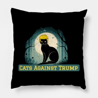 Cats Against Trump Pillow