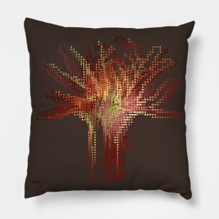 Autumn Tree Square Leaf Abstract Pillow