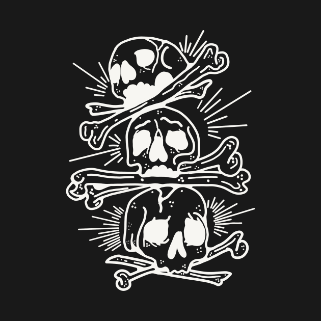 Three of skulls by Autistique