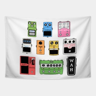 Guitar Pedals Musician Gift Ideas Music Gear Shirts For Guitarists Tapestry