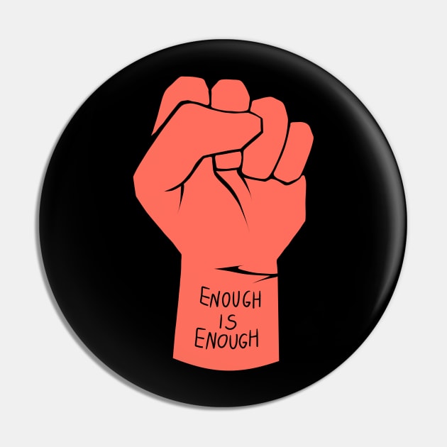 red/coral/orange clenched raised fist | enough is enough Pin by acatalepsys 