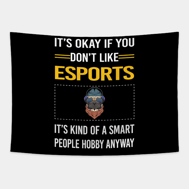 Funny Smart People Esports Tapestry by Happy Life