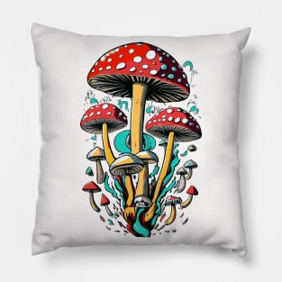 Magic Mushroom - Magic Mushrooms - Shrooms Pillow