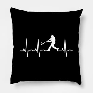 Baseball - Baseball Player Heartbeat Pillow