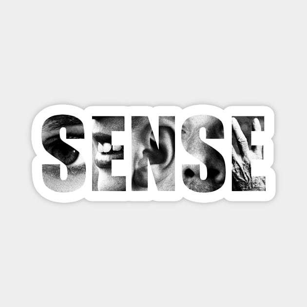 Sense (White Background) Magnet by beatrizxe