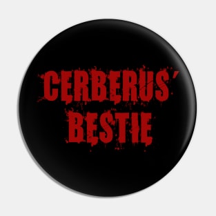 Cerberus' Bestie: Funny Greek Mythology Fantasy Design Pin