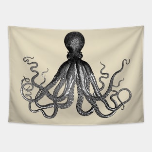 Majestic Octopus/Sea Creature/Kraken Illustration Design Tapestry