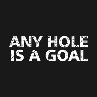 Any Hole Is A Goal Offensive Adult Humor T-Shirt