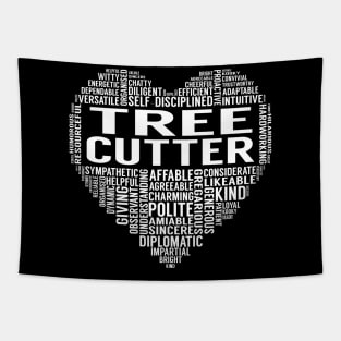 Tree Cutter Heart Tapestry