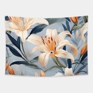 Whimsical Lily Whirl: Floral Delight! Tapestry