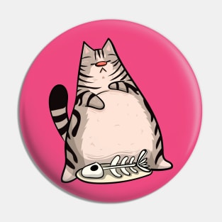 American Shorthair Lazy Cat Pin