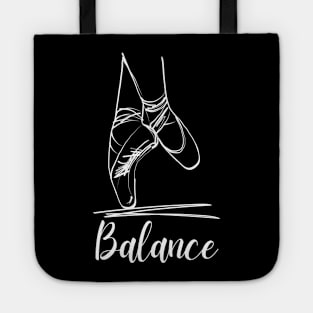 Ballet Dance Balance Tip toes pointé Tote