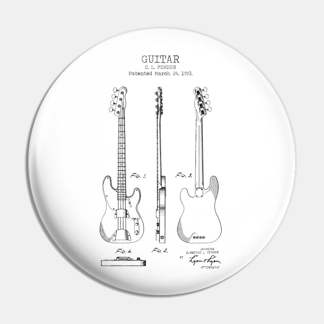 GUITAR patent Pin by Dennson Creative