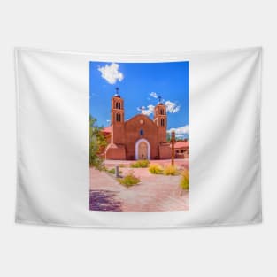 San Miguel Mission Socorro New Mexico Courtyard View by Debra Martz Tapestry