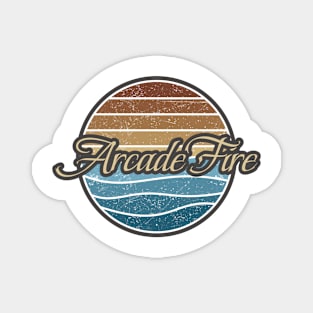 Arcade Fire Retro Waves Magnet