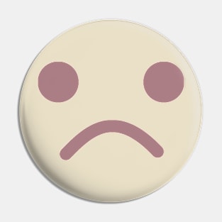 Sad Minifig Face Pin