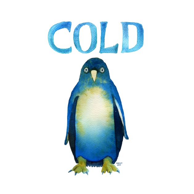 Cold Bird. Cold AF Penguin. by dotsofpaint