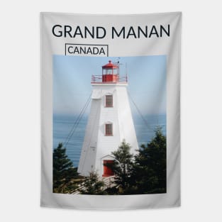 Grand Manan Island New Brunswick Canada Lighthouse Gift for Canadian Canada Day Present Souvenir T-shirt Hoodie Apparel Mug Notebook Tote Pillow Sticker Magnet Tapestry