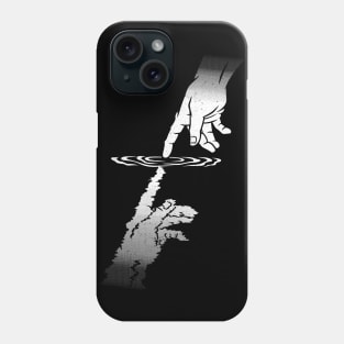 Touch of God Minimalist Touching Water by Tobe Fonseca Phone Case