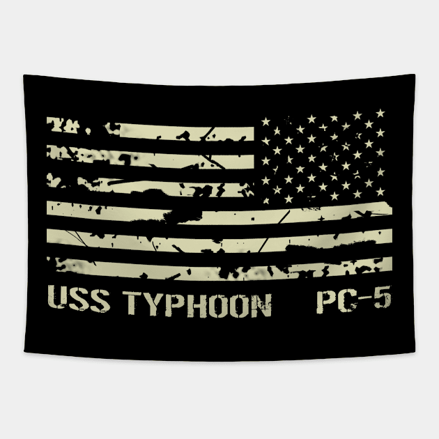 USS Typhoon Tapestry by Jared S Davies