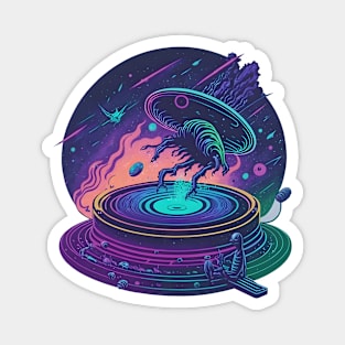 Galactic Record Player Magnet