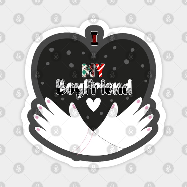 I love my Bfriend Magnet by Printashopus