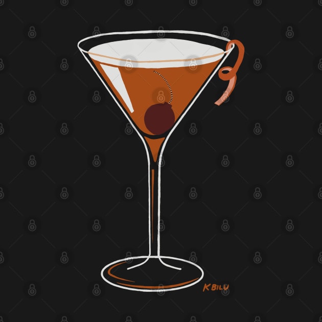 Manhattan cocktail by KBILU_Art