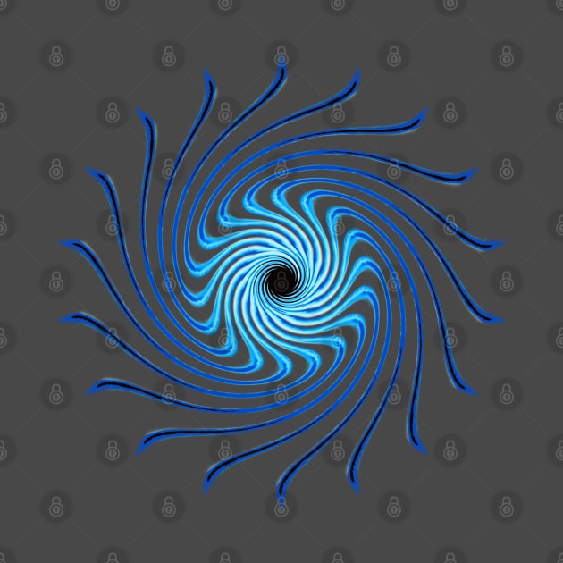 Black Hole Design Pattern, Blue. by 4nObjx