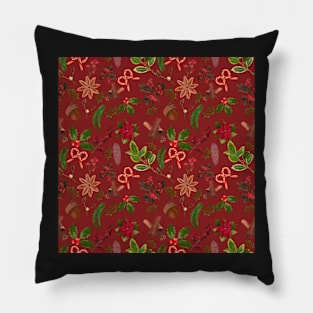 Natural Christmas red Pillow