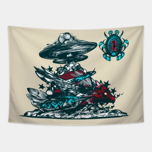 Mushroom Clouds Tapestry