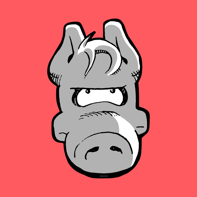 Cerebus Head by Matt Dow's AMOC TeePublic Shop