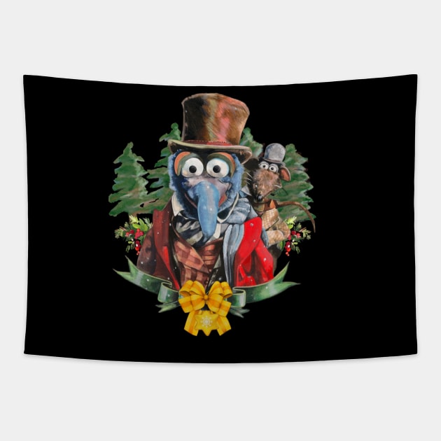 Christmas Carol mupp 1 Tapestry by Shoryotombo