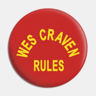 Wes Craven Rules! Pin