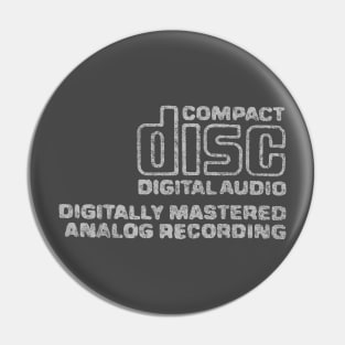 compact disc logo Pin