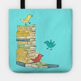 Silly Birds and Books Tote