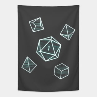 D20 Polyhedral Dice Critical Fail Dungeon Master Gift Tapestry