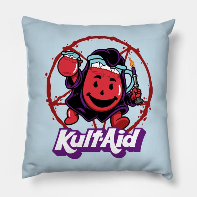 Kult Aid Pillow by harebrained