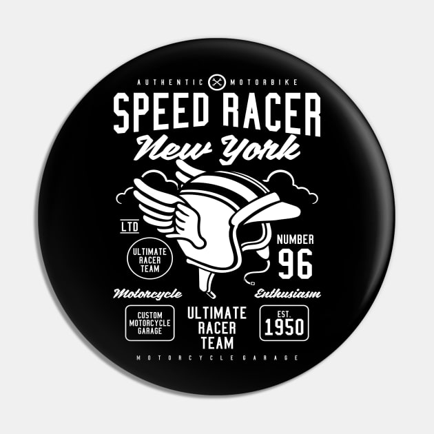 Speed Racer Pin by CRD Branding
