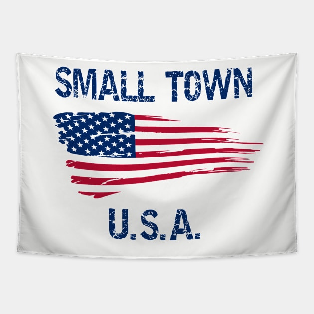 Small Town U.S.A. Tapestry by Bizb