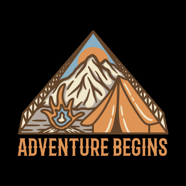 Adventure Begins by Ninepardon105 Merch