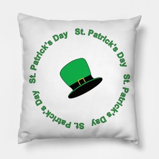 Green hat to celebrate saint patrick's day Pillow