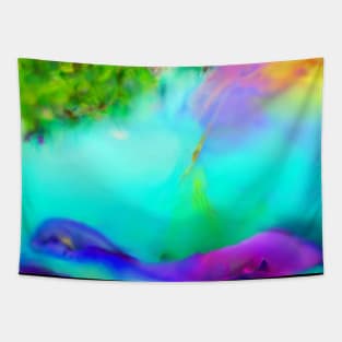 Artificial Intelligence  Art- Nature Art - AI Watercolor  Generated Tapestry