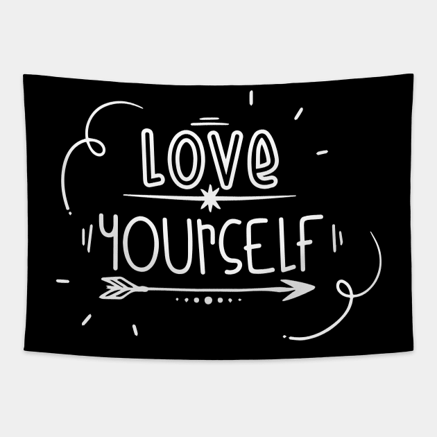 Love yourself! Tapestry by Meeko_Art