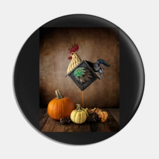 Rooster Birdhouse Composite Pin