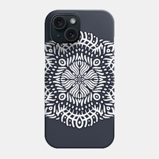 Inner Flow Black and White Mandala Phone Case