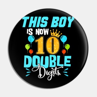 Its My 10Th Birthday Double Digits 10 Years Old Boys Pin